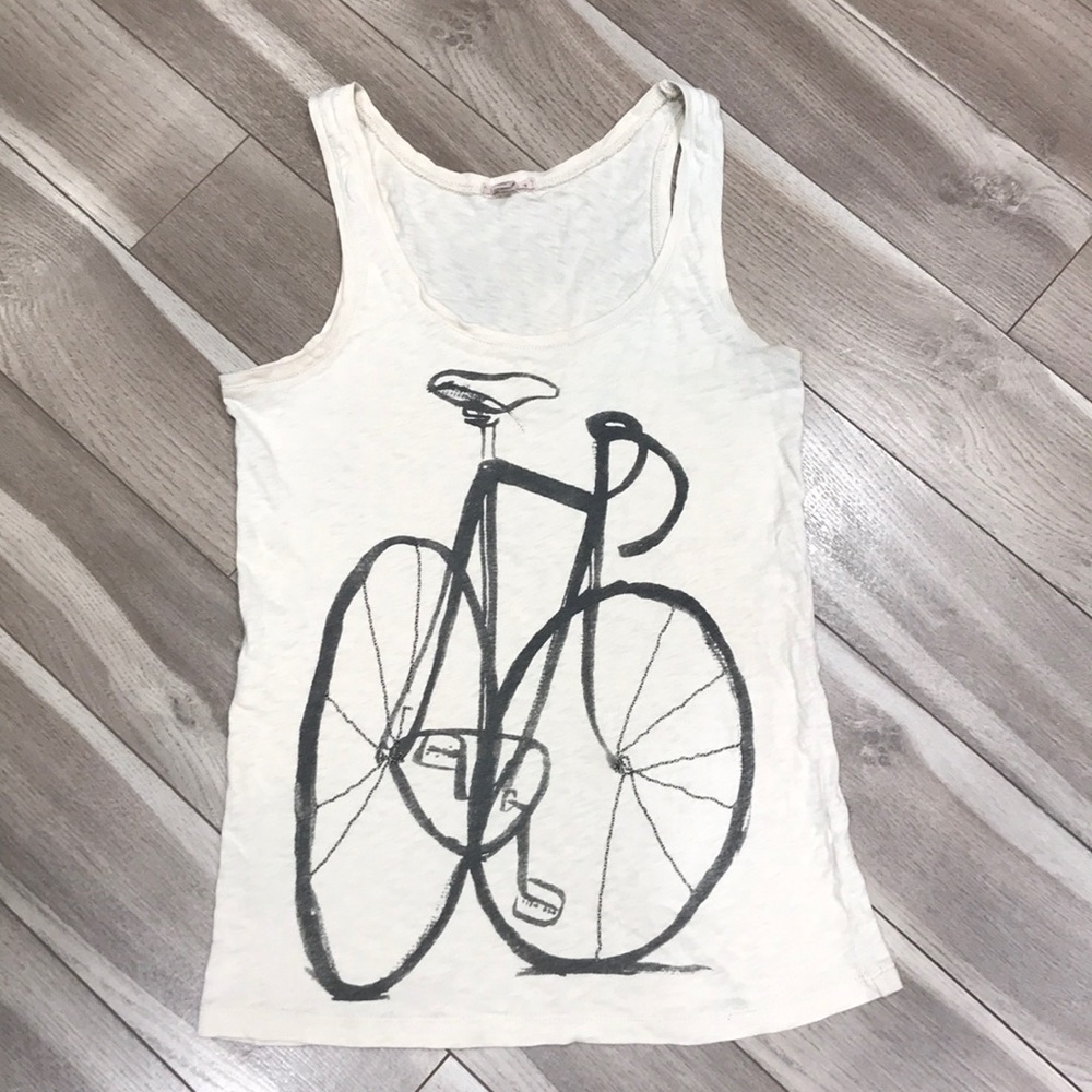 J Crew Bicycle-print Tank